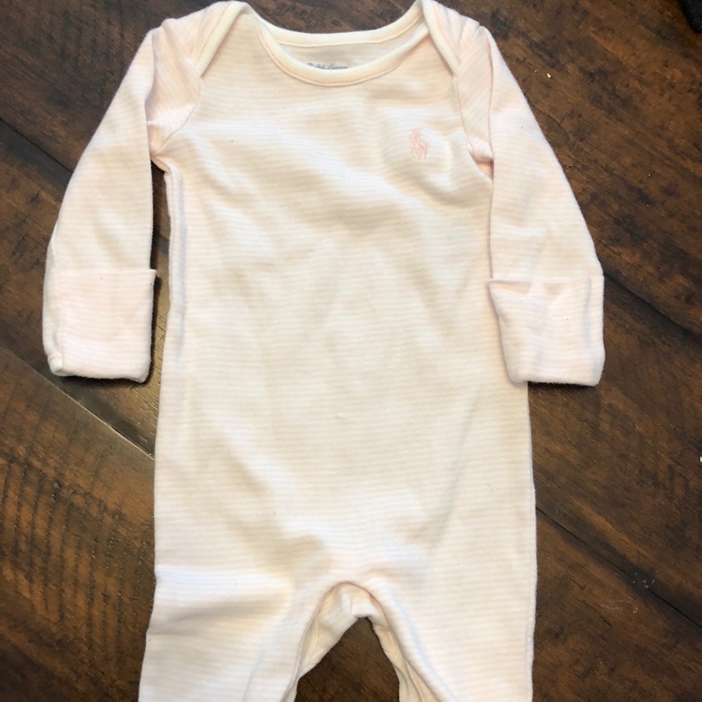Ralph Lauren baby girls footie pajamas